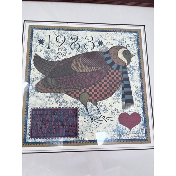 Charles Wysocki Singed Numbered Commemorative 1983 Print Framed Folk Art Country - Picture 2 of 5